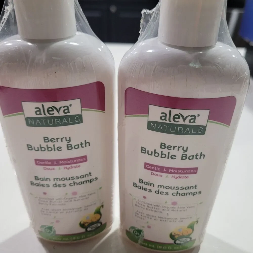 Aleva Naturals Berry Bubble Bath For Babies and Toddlers Set Of 2 Sealed HB10